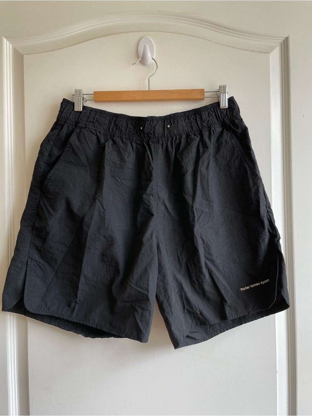 Porter James Sports Saturday Shorts Black Men’s Size M Boxy Fit